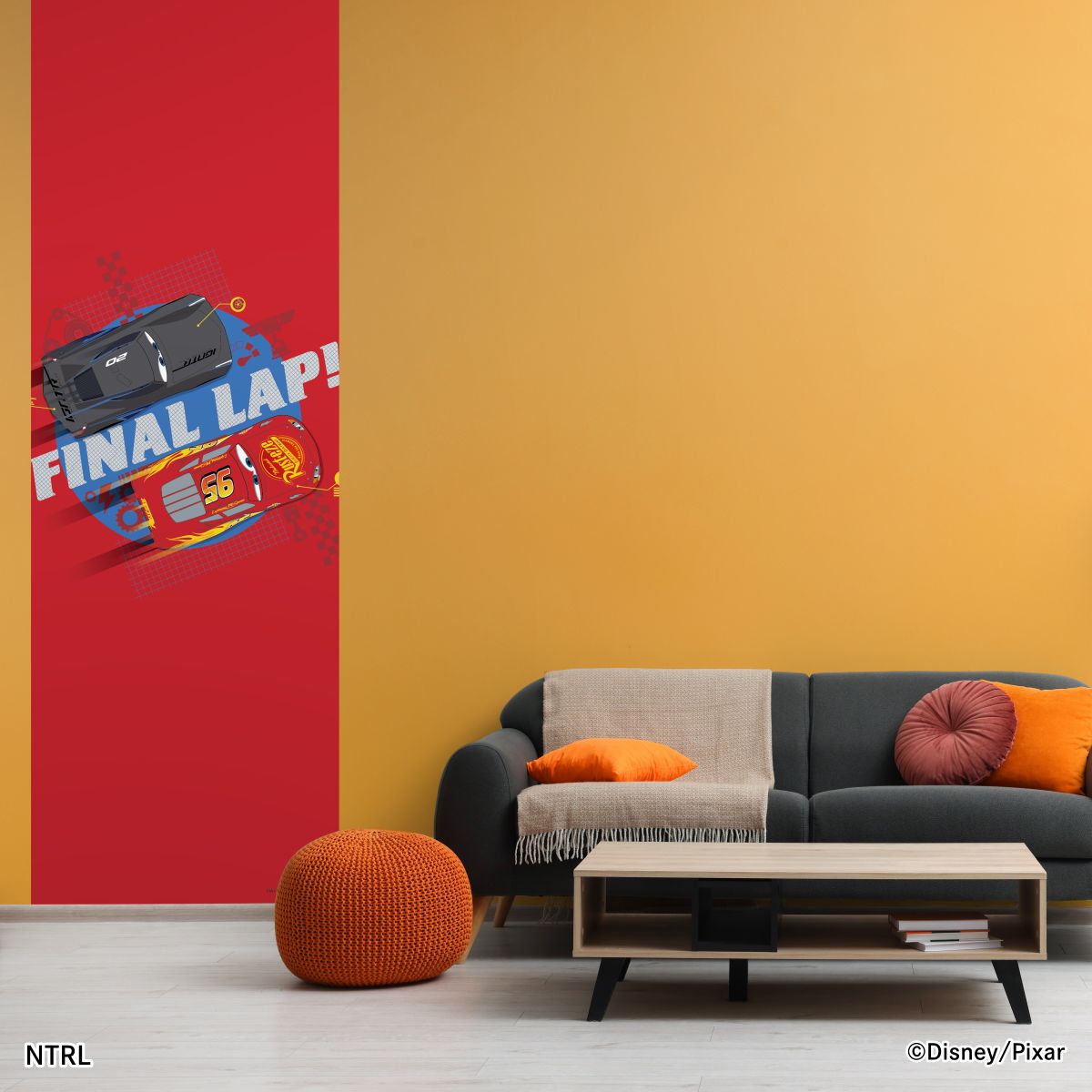 ディズニーキャラクター ピクサー のりなし壁紙 カーズ ファイナルラップ NTLX-003W のり貼りタイプ 幅約97cm×長さ約265cm 1枚入り