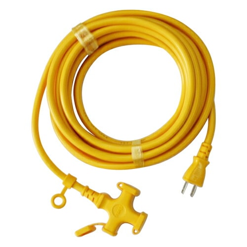 KOWA 延長コード   15A×5m KM109-5キイロ 黄
