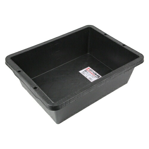 藤原産業 赤長 DIYトロ舟 ブラック 40L ブラック