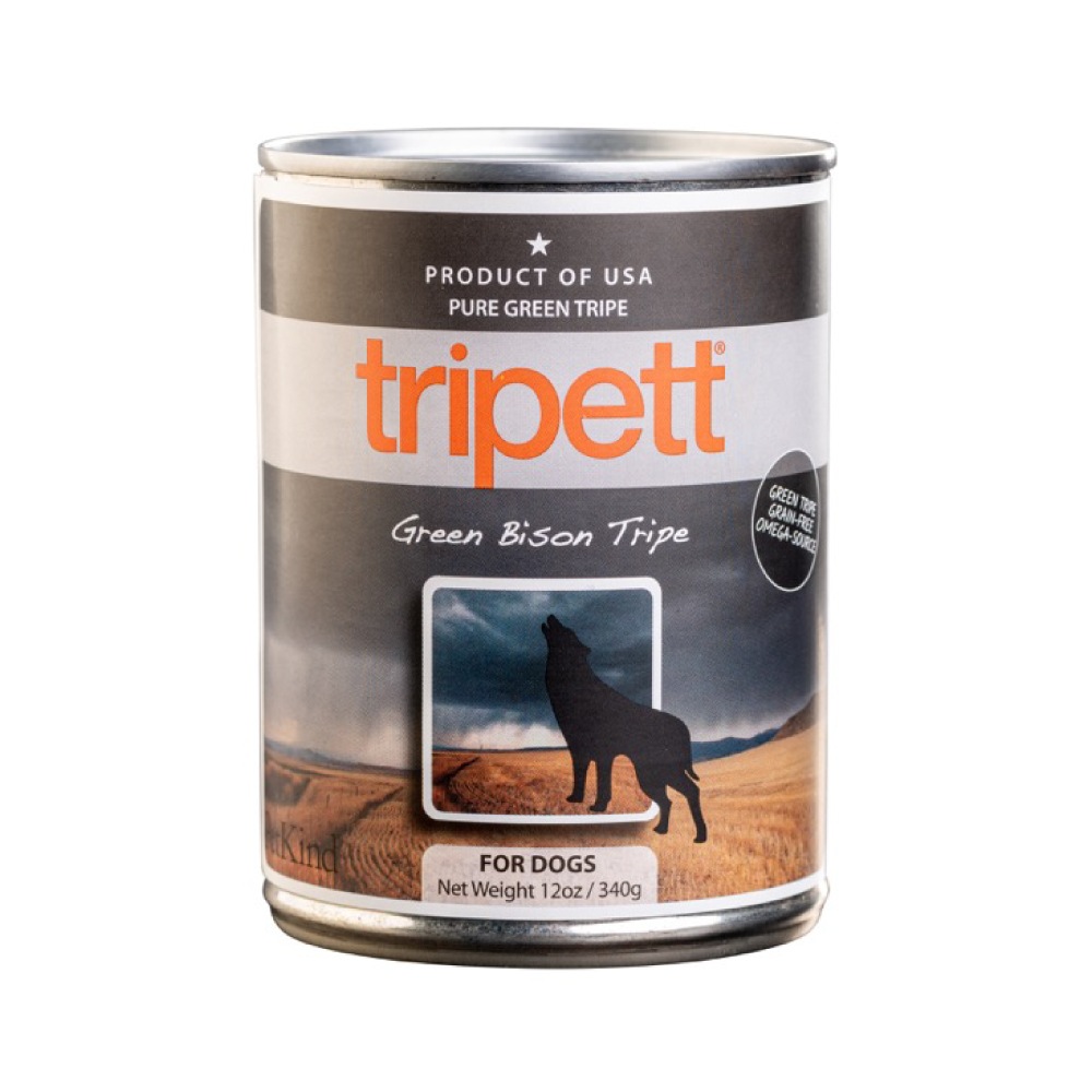 PetKind ペットカインド tripett グリーンバイソントライプ 340g ドッグフード 缶詰