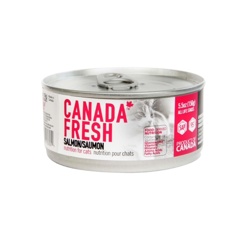 キャットフード CANADA FRESH カナダフレッシュ 猫用缶詰 サーモン 156g PetKind ペットカインド