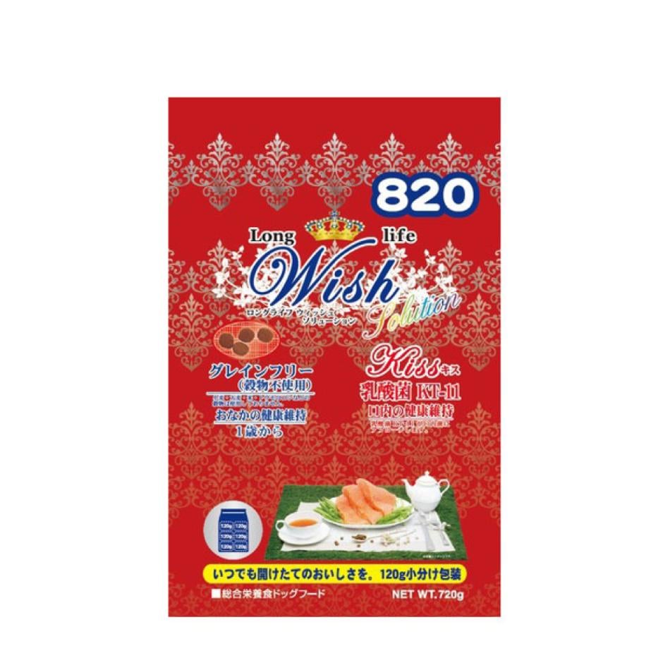 Wish ウィッシュ キス 720g （120×6袋）ドッグフード 乳酸菌KT-11