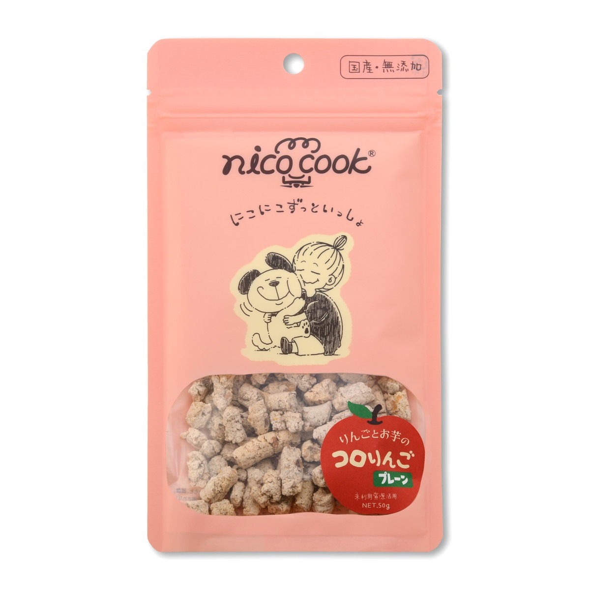 nico cook コロりんご プレーン 犬用 内容量：50g ニコクック