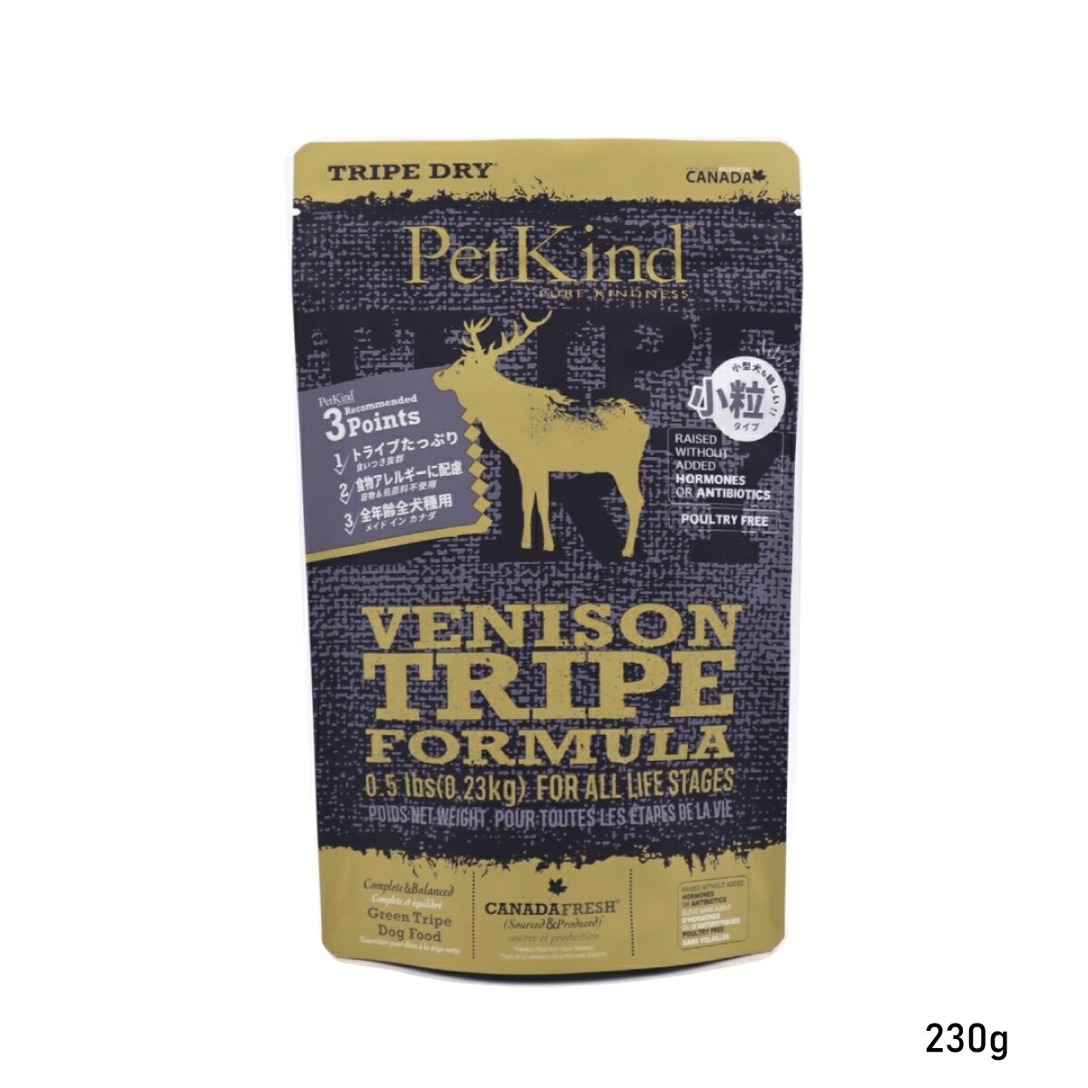 PK TripeDry グリーンベニソントライプ 小粒 内容量：230g