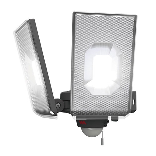 ムサシ 12.5W×2灯スライド型LEDセンサーライト LED-AC2050