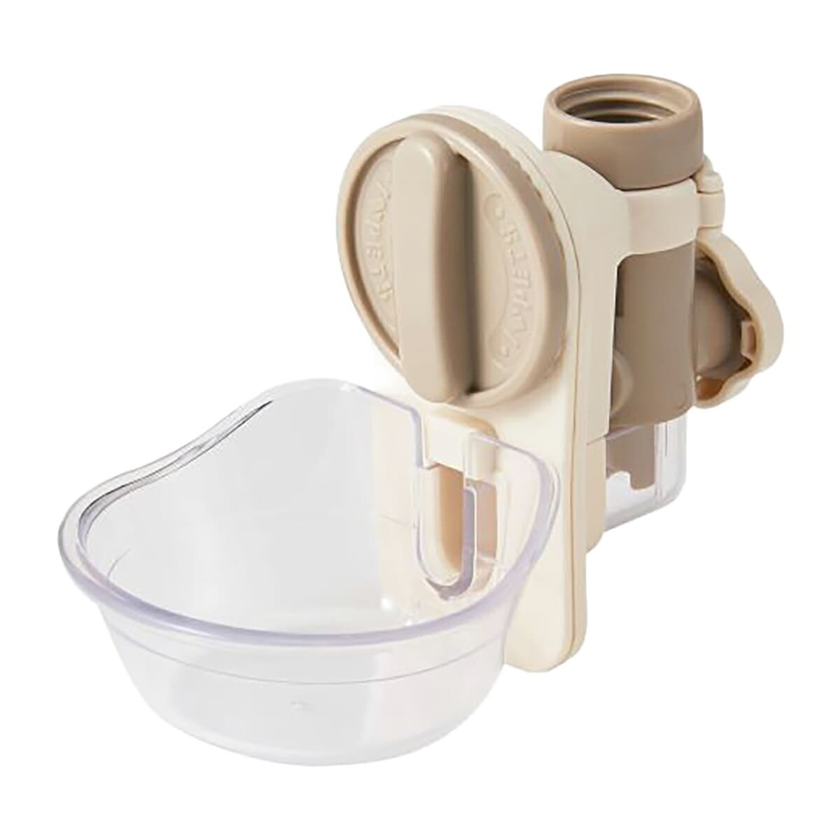 ボンビアルコン ラクリア アイボリー サイズ：S 犬猫用給水器 取り付け型 ケージ取付け式