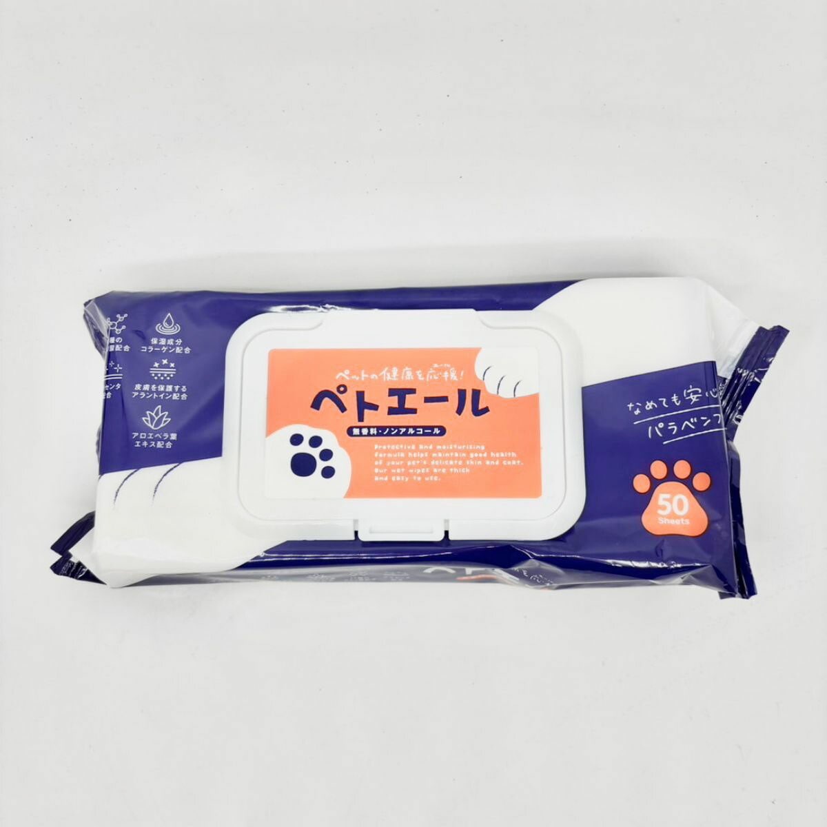 犬 猫 ウェットシート ペトエール 50枚入 200×200mm グッドスマイルインターナショナル 日本製 ペット用品 ペット