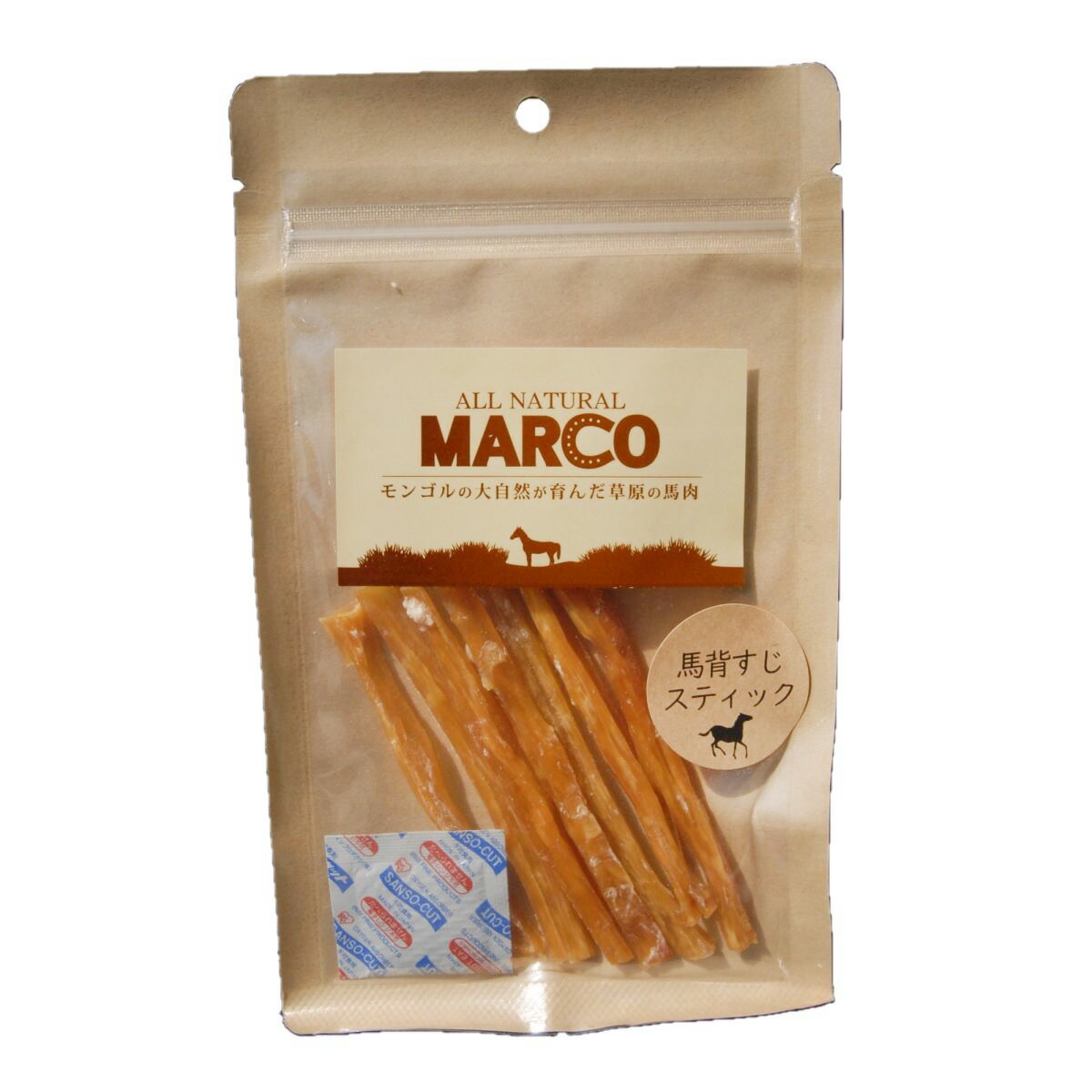 MARCO 馬背筋スティック 40g FLF ドッグフード ペットスナック 犬用おやつ モンゴル製 ペット用品 ペット