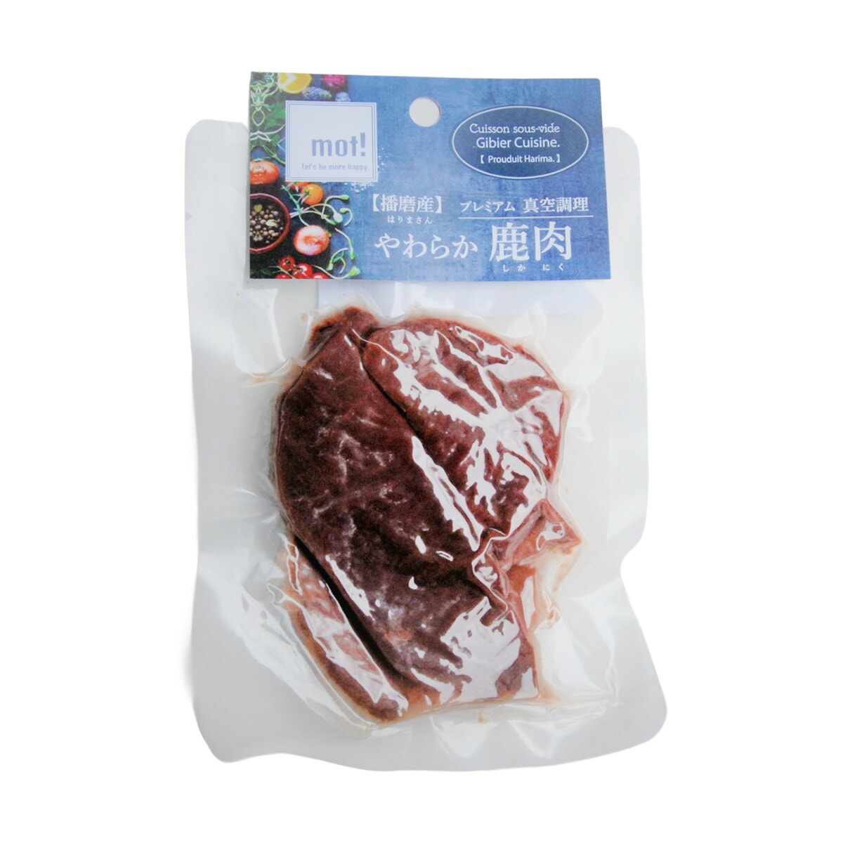 mot! やわらか鹿肉 ステーキ 60g FLF ドッグフード ペットスナック 犬用おやつ 日本製 ペット用品 ペット