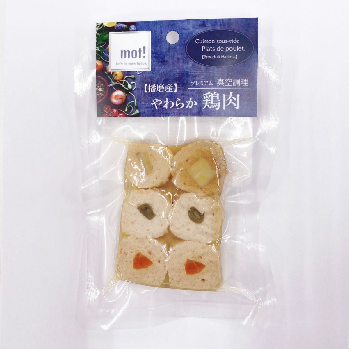 mot! やわらか鶏肉 国産野菜と鶏肉ロール 6個入り FLF ドッグフード 犬用フード ペットフード 日本製 ペット用品 ペット