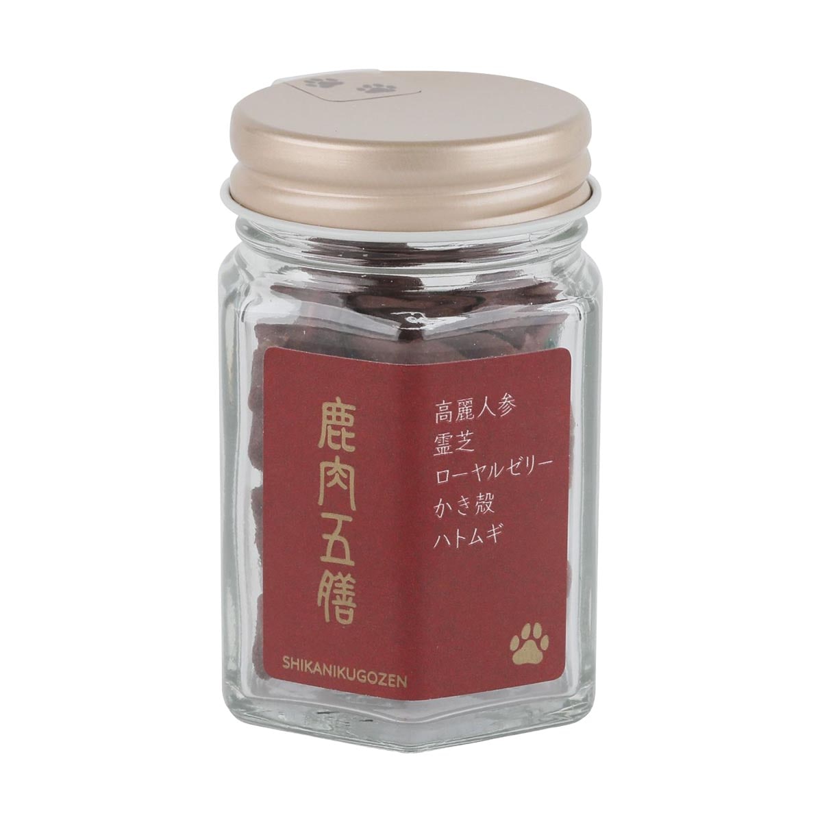 鹿肉五膳 ＜レギュラー＞ 瓶入 20g オリエント商会 ドッグフード 犬用フード ペットフード 日本製 ペット用品 ペット