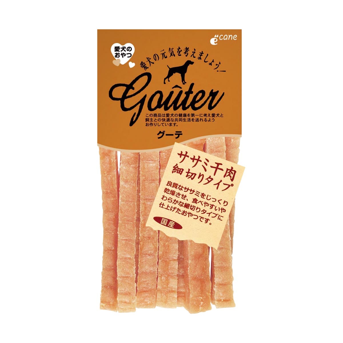 グーテ ササミ干肉細切りタイプ 80g ジャンプ ドッグフード ペットスナック 犬用おやつ 日本製 ペット用品 ペット