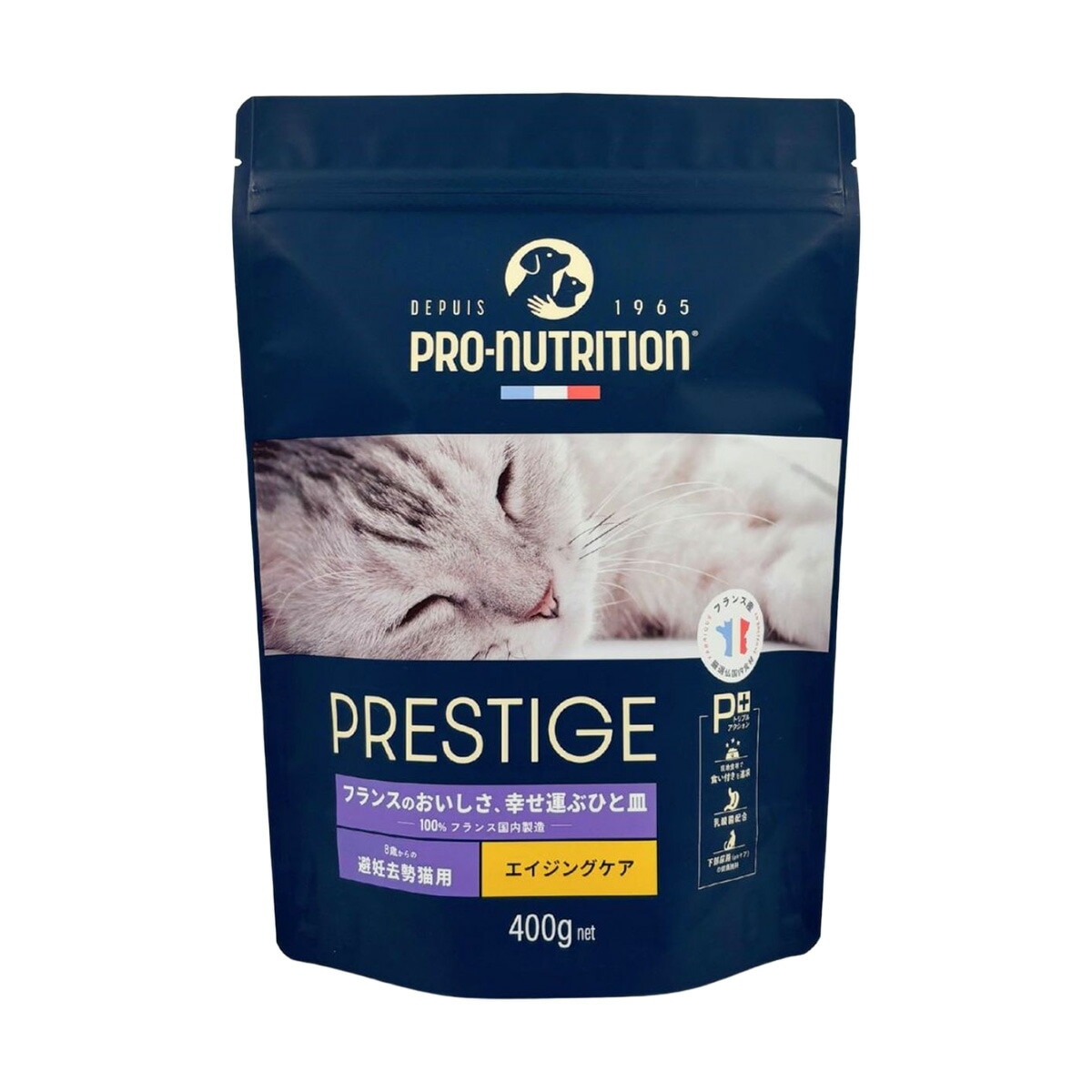 プレステージ 猫用 エイジングケア 避妊去勢 with チキン 400g リードバディ キャットフード 猫用フード ペットフード フランス製 ペット用品 ペット