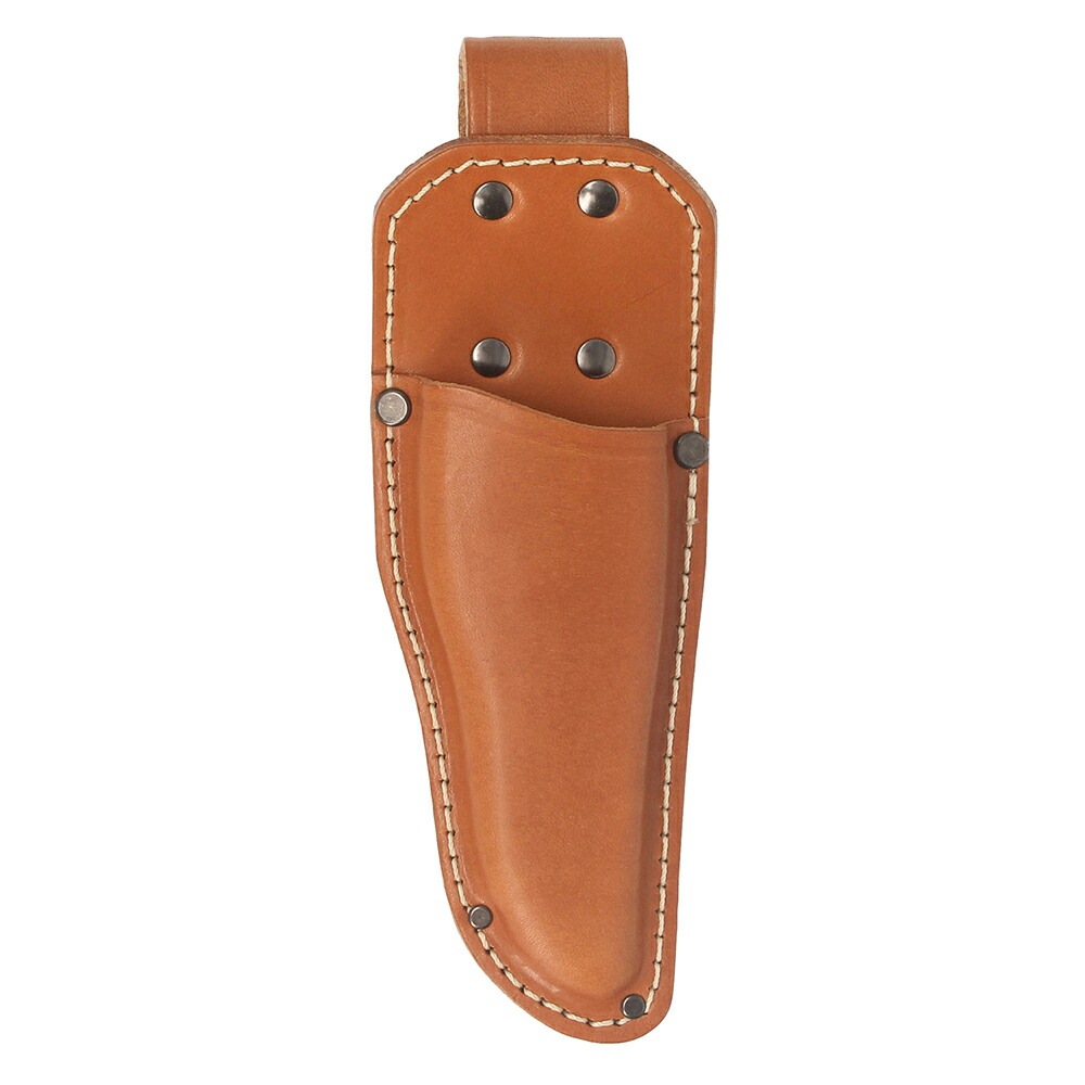 藤原産業 千吉 剪定鋏入れ 唐茶 TCGL-03 レザー 牛革 本革 ハサミ ケース キャメル