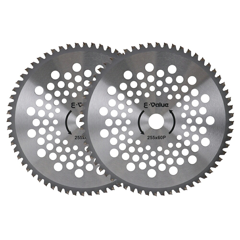 藤原産業 E-Value 山林用チップソー 2枚組 255mm x 60P