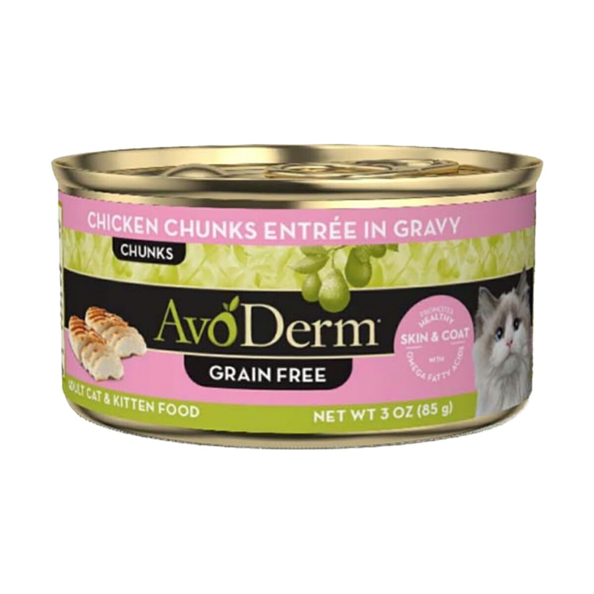 アボ・ダーム セレクトカット 猫缶 チキン 85g QIX キャットフード 猫用フード ペットフード タイ製 ペット用品 ペット