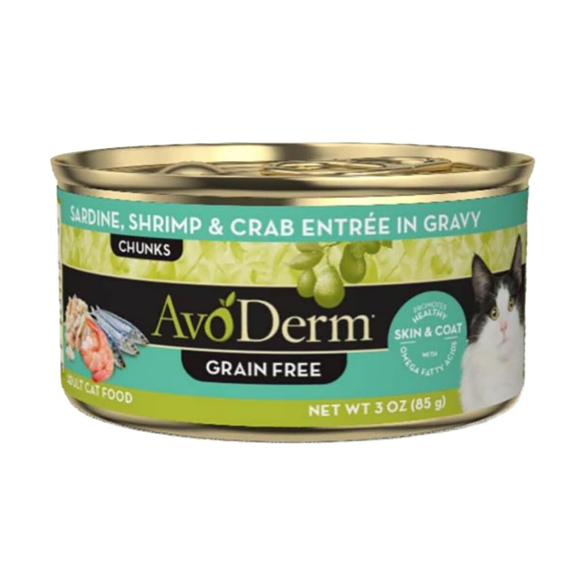 アボ・ダーム セレクトカット 猫缶 サーディン＆エビ 85g QIX キャットフード 猫用フード ペットフード タイ製 ペット用品 ペット