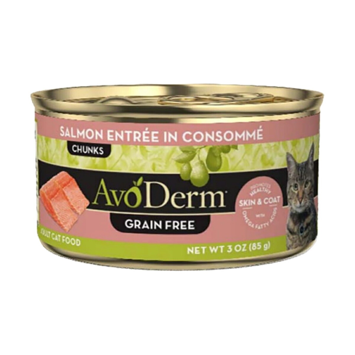 アボ・ダーム セレクトカット 猫缶 サーモンコンソメ 85g QIX キャットフード 猫用フード ペットフード タイ製 ペット用品 ペット