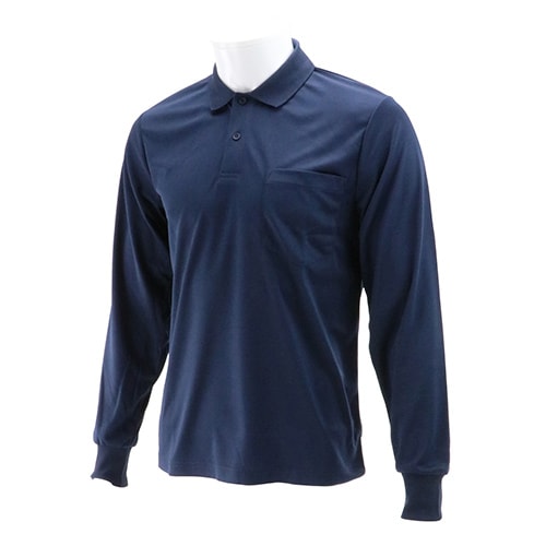 藤原産業 SK11 長袖ポロシャツ ネイビー LLサイズ 1枚 LL-NVY-1P ネイビー