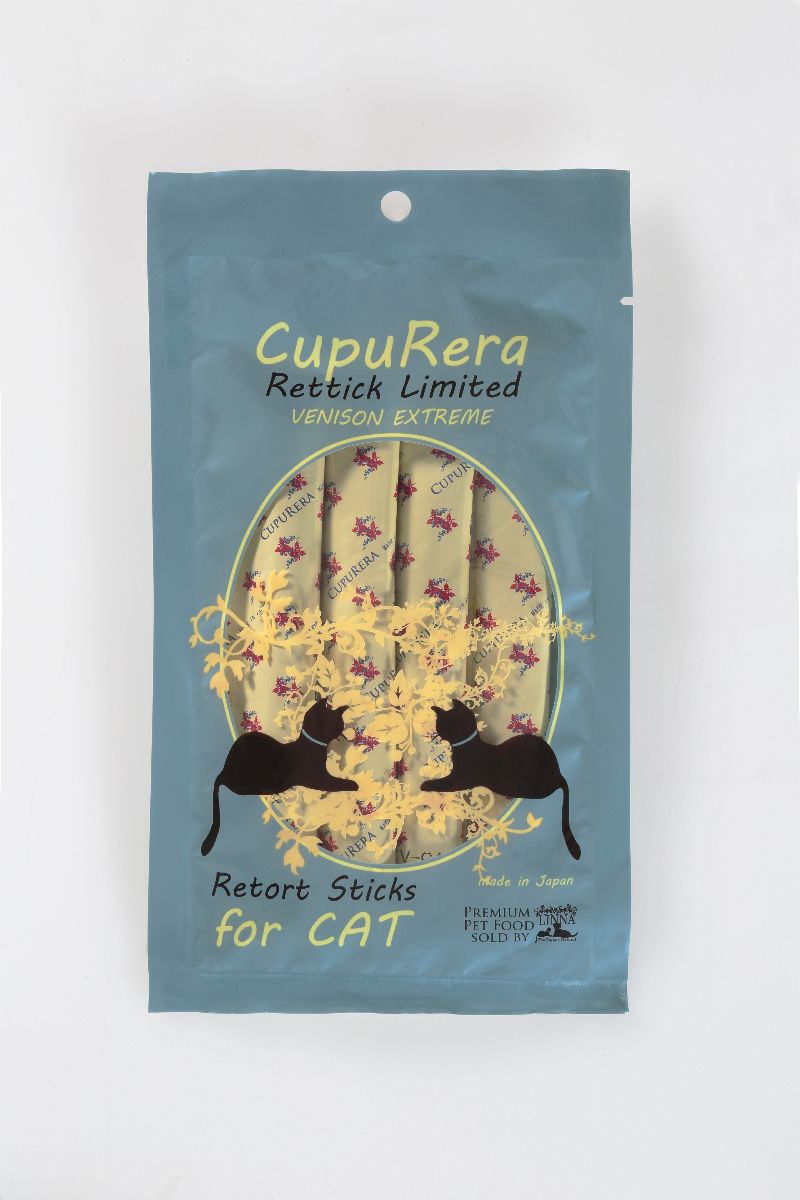 キャットフード 猫用おやつ キャットスナック クプレラレティック ベニソンエクストリーム・キャット 内容量 18g×4本 CUPURERA グルテンフリー ウェットフード 日本製 国産 総合栄養食 無添加 無着色 保存料不使用