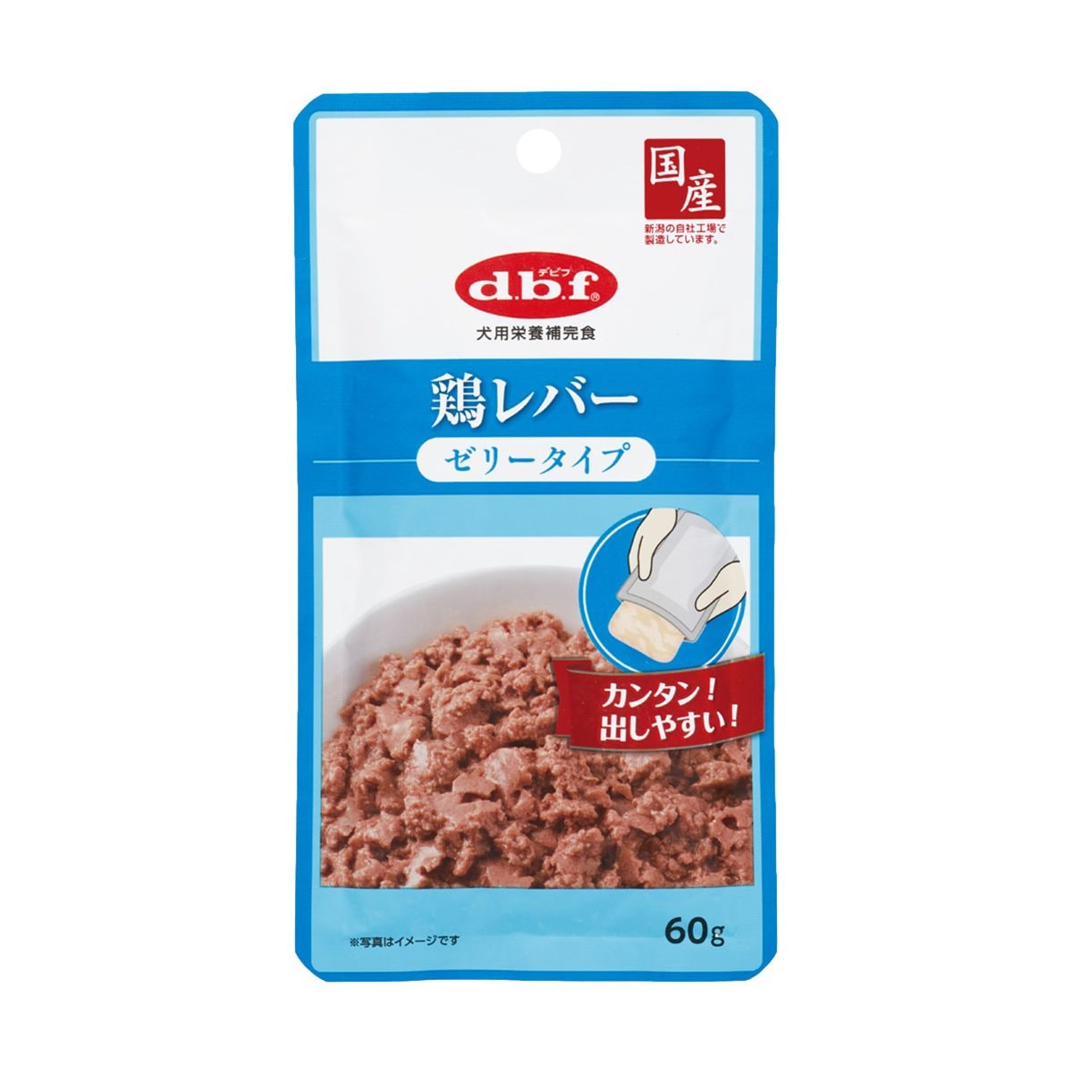 d.b.f デビフ 鶏レバー ゼリータイプ 内容量：60g 犬用栄養補完食 ドッグフード ウェットフード おやつ 犬用