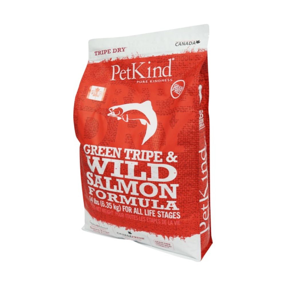 PetKind ペットカインド トライプドライ グリーントライプ＆ワイルドサーモン 小粒6.35kg