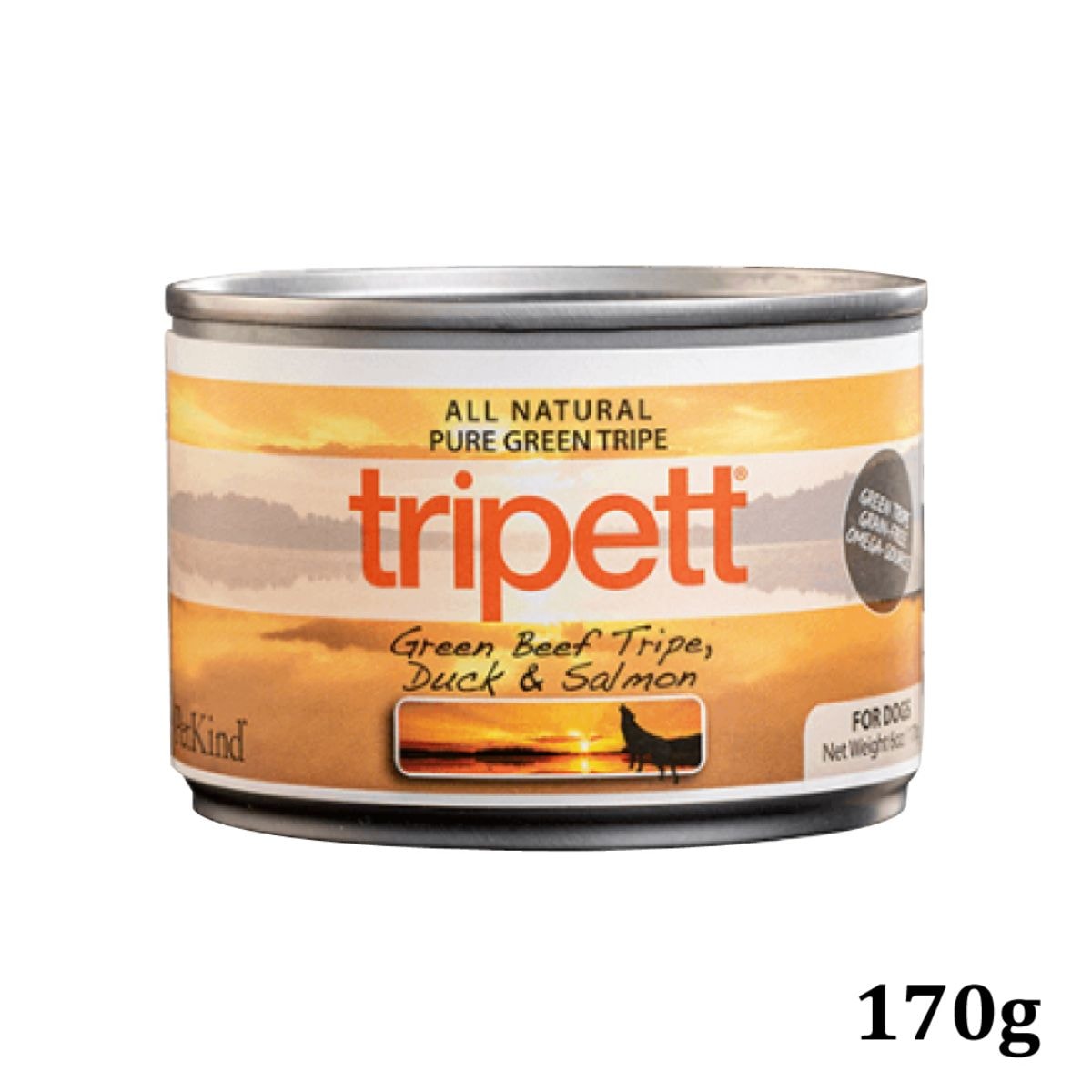 PK Tripett グリーンビーフトライプ ダック&サーモン 内容量：170g