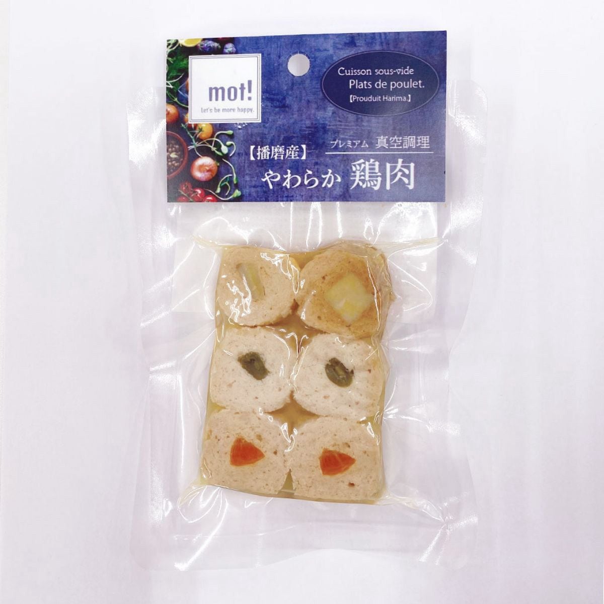 mot! やわらか鶏肉 国産野菜と鶏肉ロール 6個入り FLF ドッグフード 犬用フード ペットフード 日本製 ペット用品 ペット