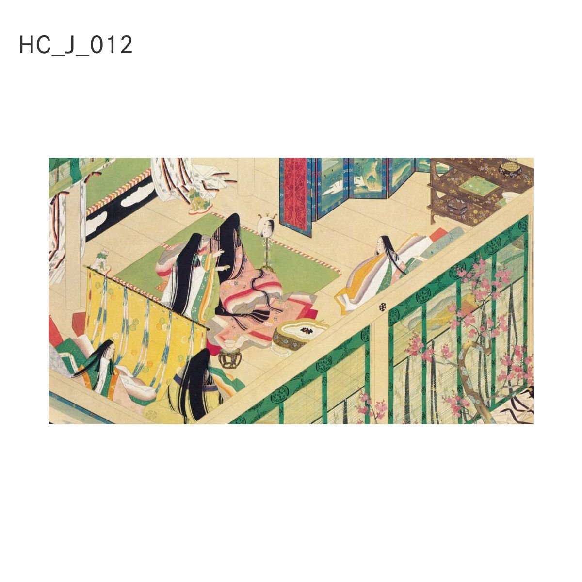 貼ってはがせる壁紙シート アートシリーズ 和の巨匠たち 日本の名画 HC_J_001 ～ HC_J_012 シールタイプ 幅約120cm×高さ約66cm 1枚入り アサヒペン