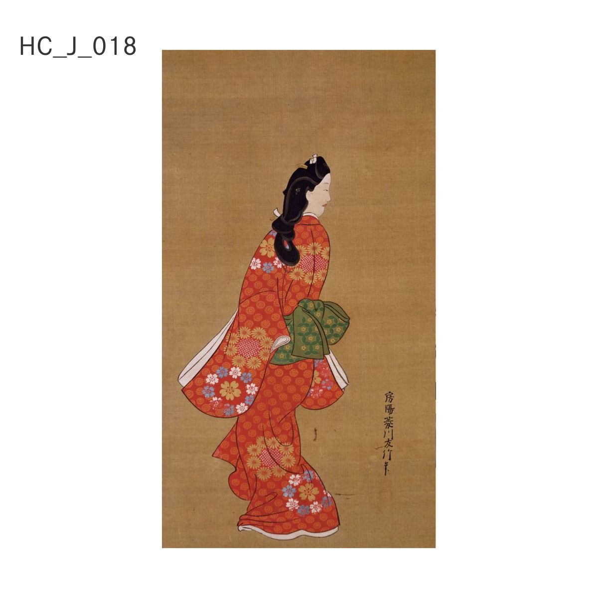 貼ってはがせる壁紙シート アートシリーズ 和の巨匠たち 日本の名画 HC_J_013 ～ HC_J_022 シールタイプ 幅約66cm×高さ約120cm 1枚入り アサヒペン