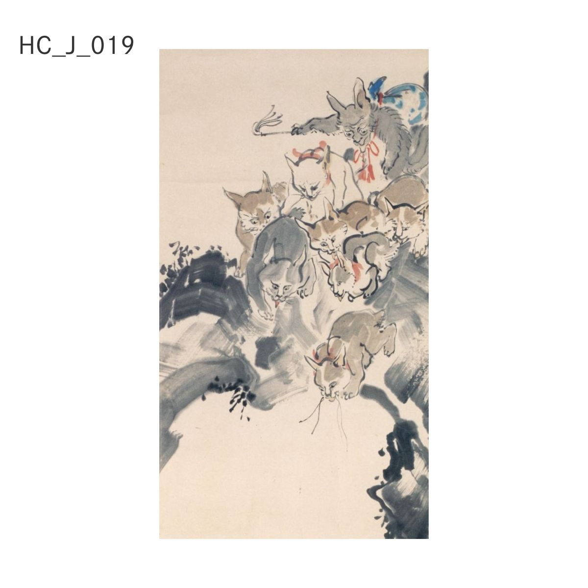 貼ってはがせる壁紙シート アートシリーズ 和の巨匠たち 日本の名画 HC_J_013 ～ HC_J_022 シールタイプ 幅約66cm×高さ約120cm 1枚入り アサヒペン