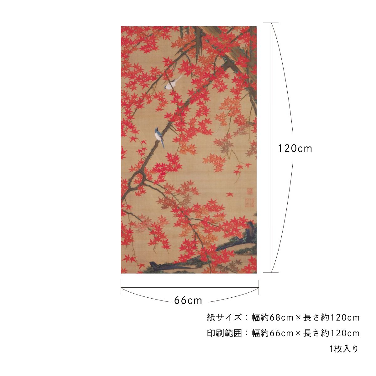 貼ってはがせる壁紙シート アートシリーズ 和の巨匠たち 日本の名画 HC_J_013 ～ HC_J_022 シールタイプ 幅約66cm×高さ約120cm 1枚入り アサヒペン