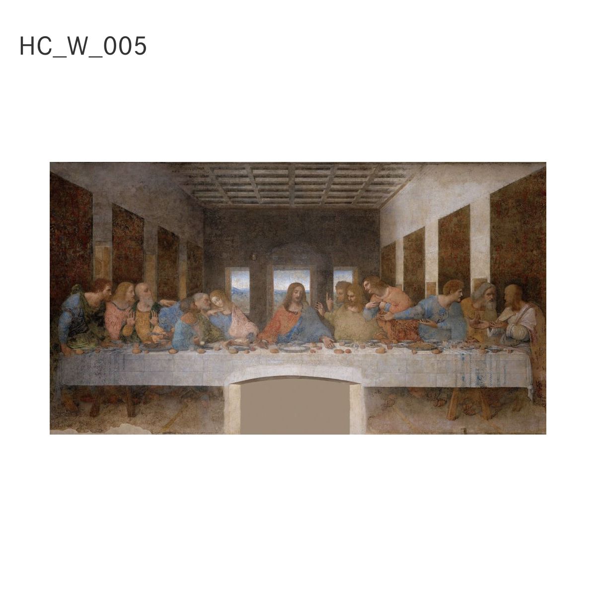 貼ってはがせる壁紙シート アートシリーズ 西洋の巨匠たち 世界の名画 HC_W_001 ~ HC_W_008 シールタイプ 幅約120cm×高さ約66cm 1枚入り アサヒペン