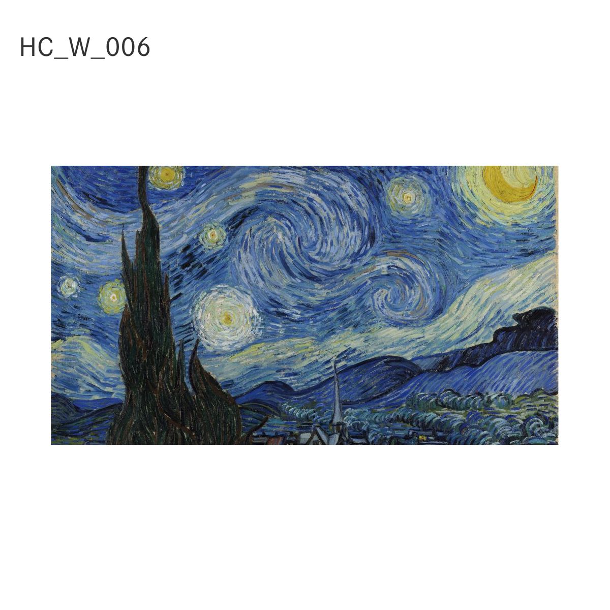 貼ってはがせる壁紙シート アートシリーズ 西洋の巨匠たち 世界の名画 HC_W_001 ~ HC_W_008 シールタイプ 幅約120cm×高さ約66cm 1枚入り アサヒペン