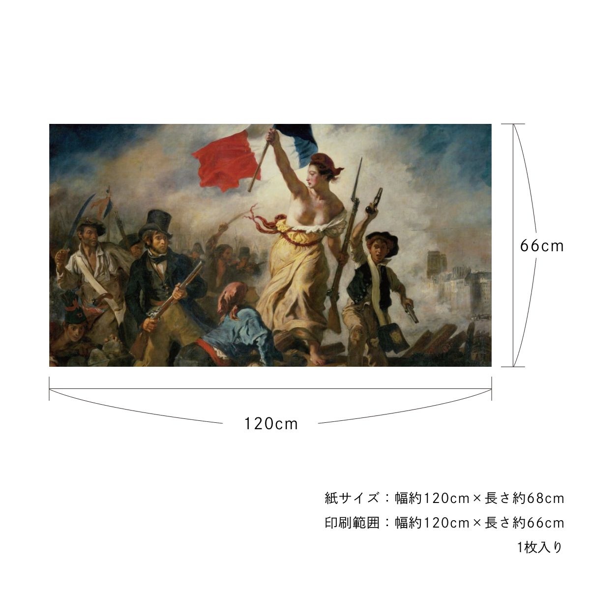 貼ってはがせる壁紙シート アートシリーズ 西洋の巨匠たち 世界の名画 HC_W_001 ~ HC_W_008 シールタイプ 幅約120cm×高さ約66cm 1枚入り アサヒペン