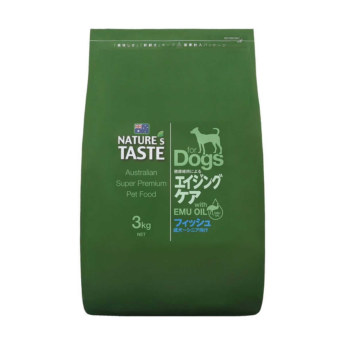 ドッグフード 犬用ドライフード ネイチャーズテイスト NATURE'S TASTE for Dogs エイジングケア フィッシュ 内容量：3.0kg 成犬～シニア向け ペット用品 ペット