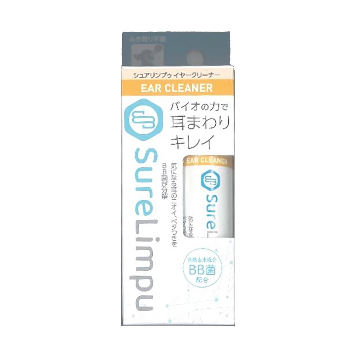 新シュアリンプウ イヤークリーナー箱 内容量 30ml 耳の臭い ベタつき防止 BB菌配合 耳周りの清掃 小容量 犬猫用
