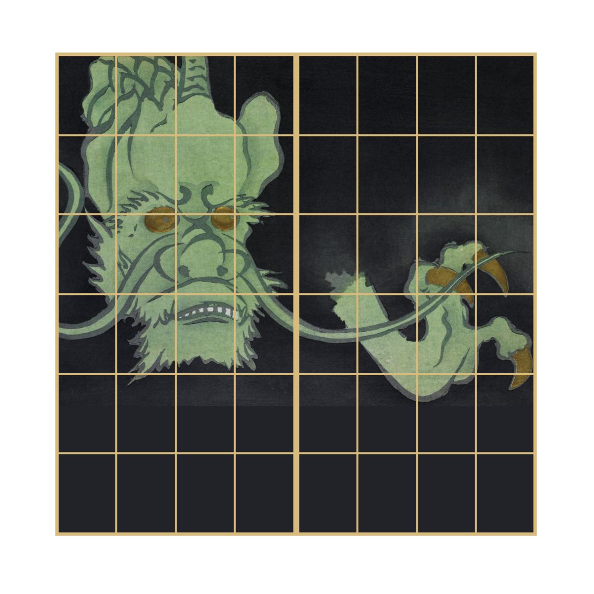 あやかしデザイン障子紙 龍の章 2枚1組 | | デジタルプリント