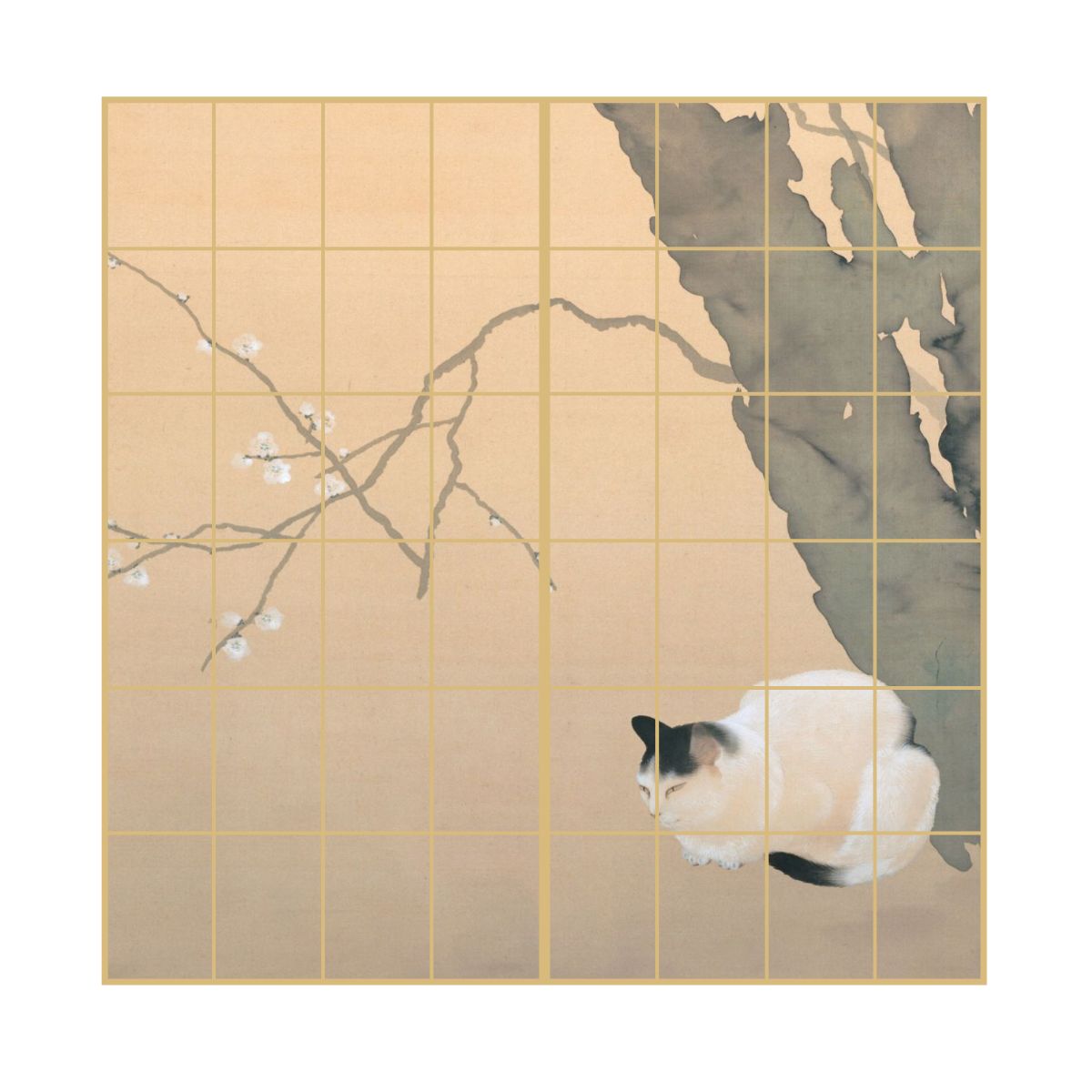 障子 アニマル デザイン障子紙 猫の巻 2枚1組 | | デジタルプリント