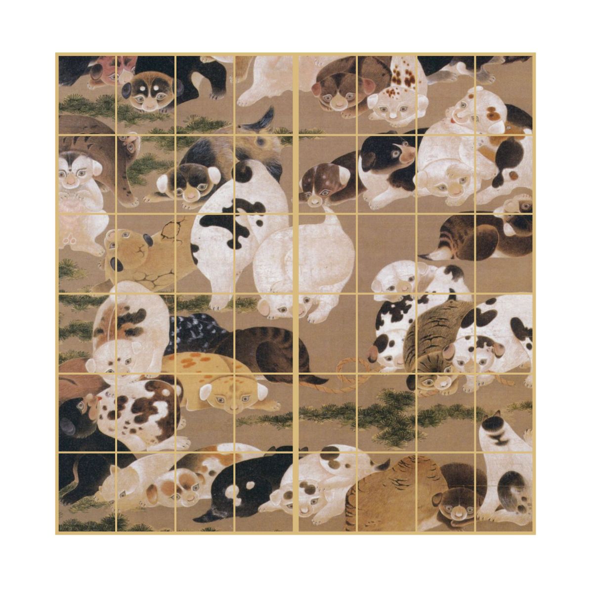 障子 アニマル デザイン障子紙 犬の巻 2枚1組