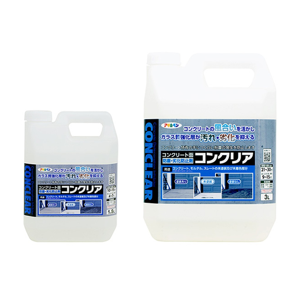 コンクリア 無機系コンクリート面強化剤 1.5L 3L 防塵 劣化防止