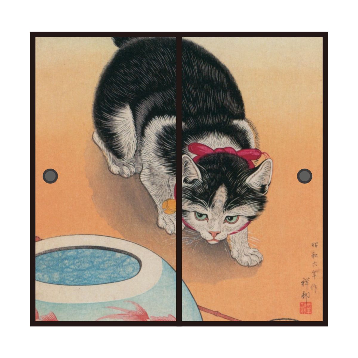 ふすま紙 アニマル デザイン 襖紙 猫の巻 2枚1組 | | デジタルプリント