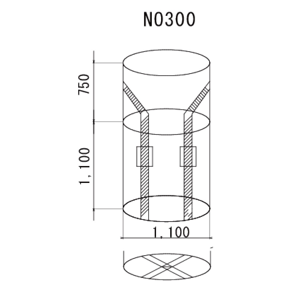 【法人限定販売】SK フレコンバッグ 10枚入り ベージュ 500L 1000L No.50 No.200 No.200-N No.300 No.500 ポリプロピレン リサイクルPP ワンウェイ用 中国製 三鬼化成