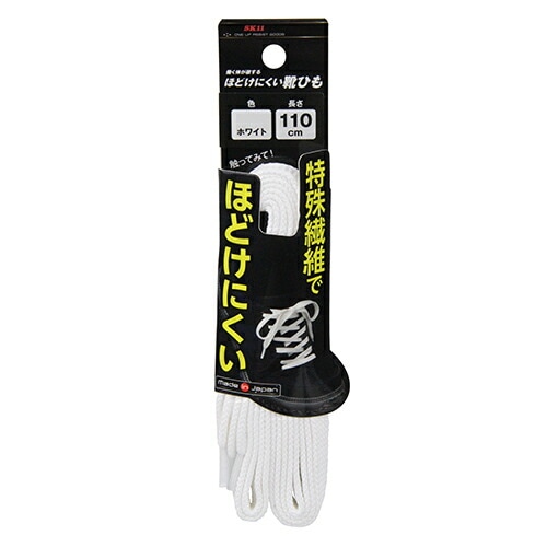 藤原産業 SK11 ほどけにくい靴ひも No-Slip110WHI