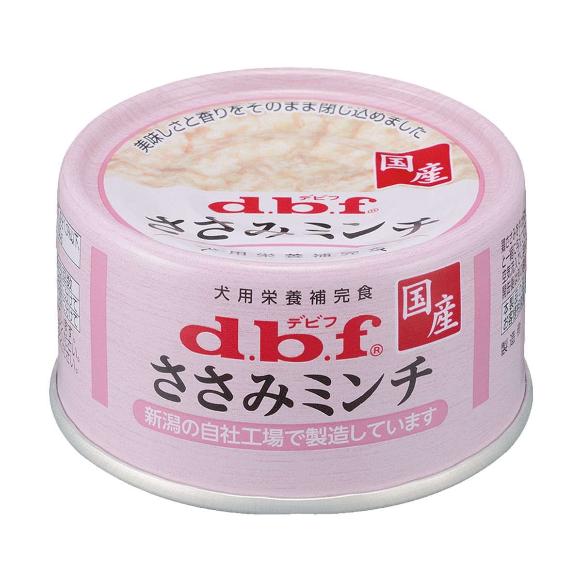 デビフ d.b.f 国産 犬用 ウェットフード ペットフード ささみミンチ 日本製 缶詰 ドッグフード ささみミンチ 内容量：65g ペット用品 ペット