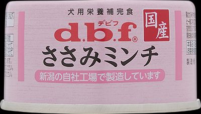 デビフ d.b.f 国産 犬用 ウェットフード ペットフード ささみミンチ 日本製 缶詰 ドッグフード ささみミンチ 内容量：65g ペット用品 ペット
