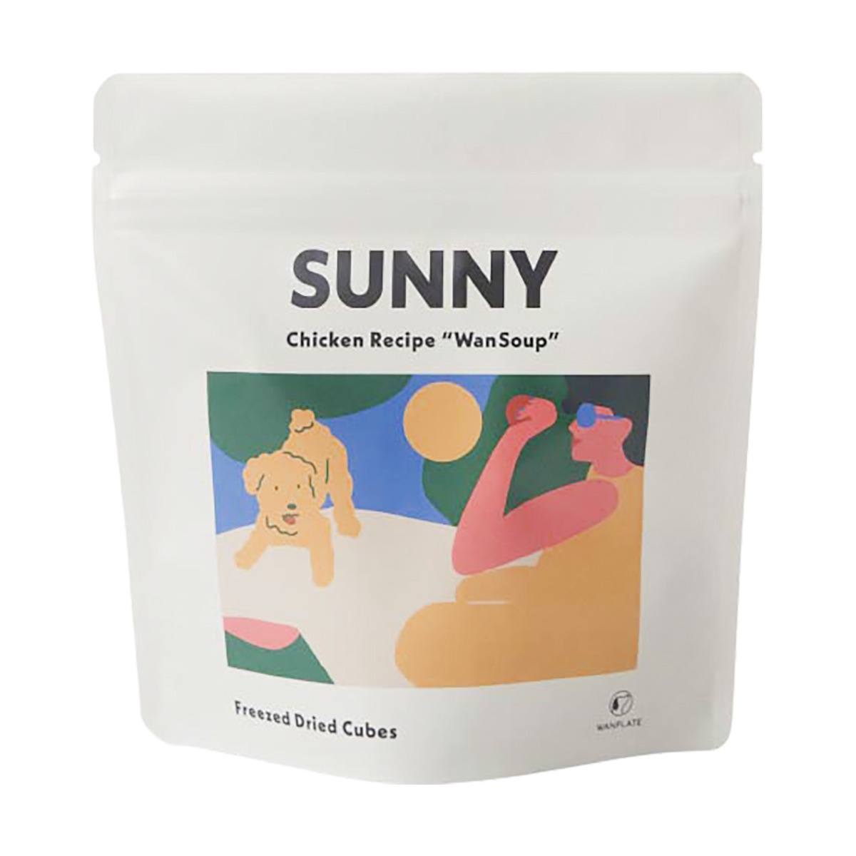 WanSoup-SUNNY チキンレシピ ミニパック 26g 高タンパク 鶏肉 かぼちゃ ほうれん草 パウチドッグフード 犬用フード おかず 目/皮膚の健康 免疫力