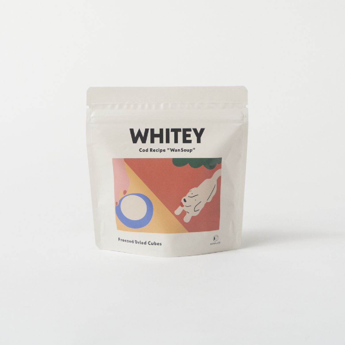 WanSoup-WHITEY タラレシピ ミニパック 28g 食物繊維 パウチタイプ ドッグフード 犬用フード おかず とろろ カリフラワー おなかの健康維持