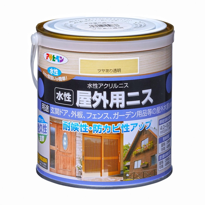 水性屋外用ニス 300ml 0.7L 1.6L