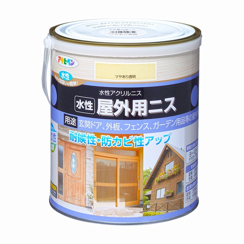 水性屋外用ニス 300ml 0.7L 1.6L